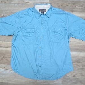 Men's Light Blue Casual Button Down Shirt